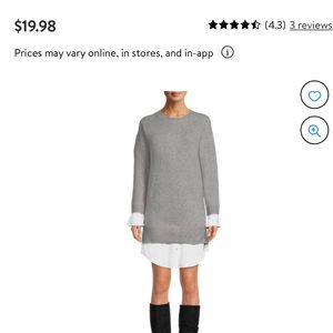 Time and Tru Women’s Shirt Tail Sweater Dress. XL